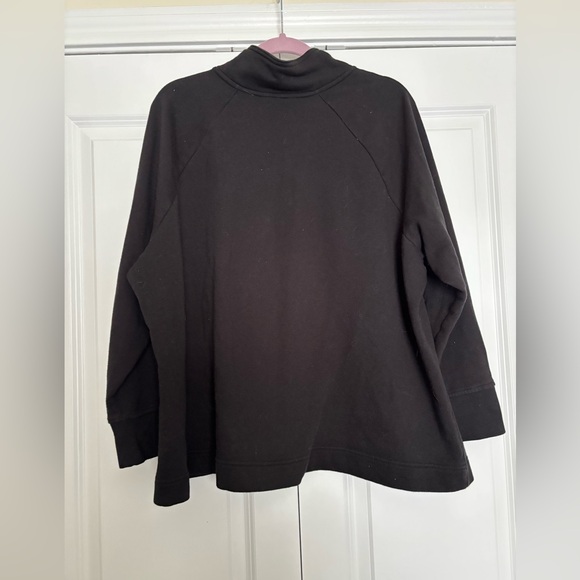 Terra & Sky Black Quarter Zip Sweater - Picture 3 of 4